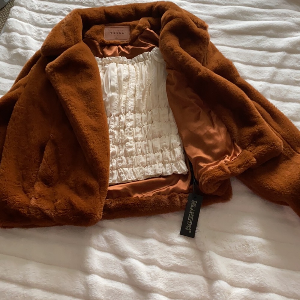 Blank NYC faux fur jacket